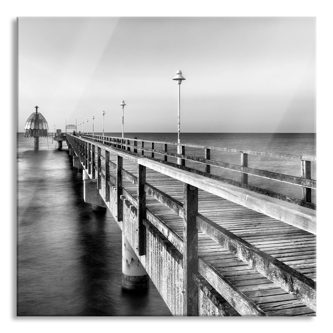 Glasbild Quadratisch | Wandbild Auf Echtglas | Meer Sonne Strand Inkl. Aufhängung Und Abstandshalter 2