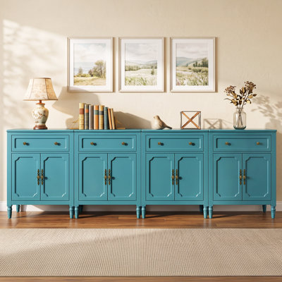 Buffet de 132 pouces avec portes et tiroirs
