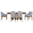 7 - Piece Extendable Trestle Dining Set-1786495056