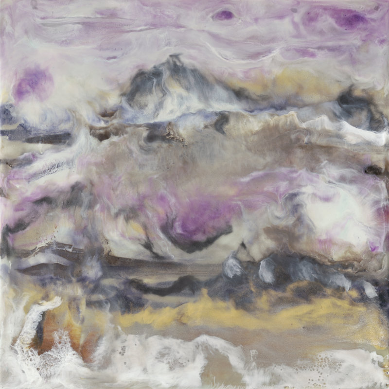 Lavender Billows I by J. Holland - Wrapped Canvas Painting, 91cm H x 91cm W