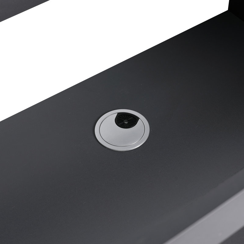 Meuble-lavabo 30 po kaki avec armoires de rangement à fermeture en douceur - Style de porte moderne