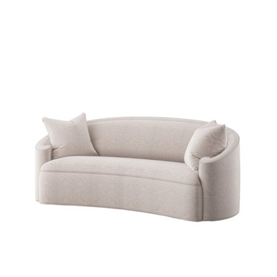 Maiden 82'' Recessed Arms Curved Sofa -  Theodore Alexander, U1007-82-1172-93