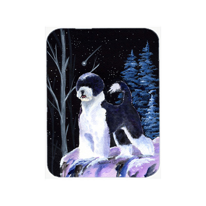 Planche à découper en verre pour chien d’eau portugais rouge®