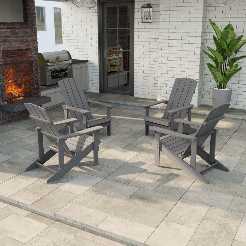  Chaise Adirondack Hips, Gris charbon