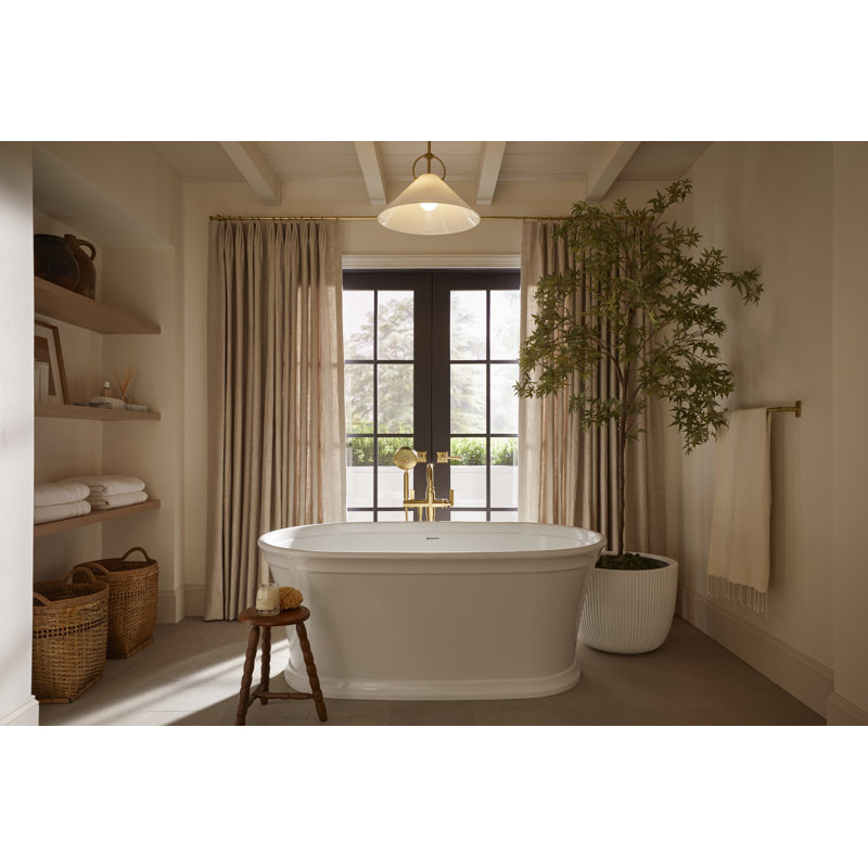 Castia by Studio McGee Towel Bar, Polished Chrome, 2.5" H x 24" W x 3.25" D