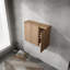 Armoire latérale de salle de bain 36 po, 3 portes à fermeture douce, montage flottant, 12 * 3 (emballage KD)