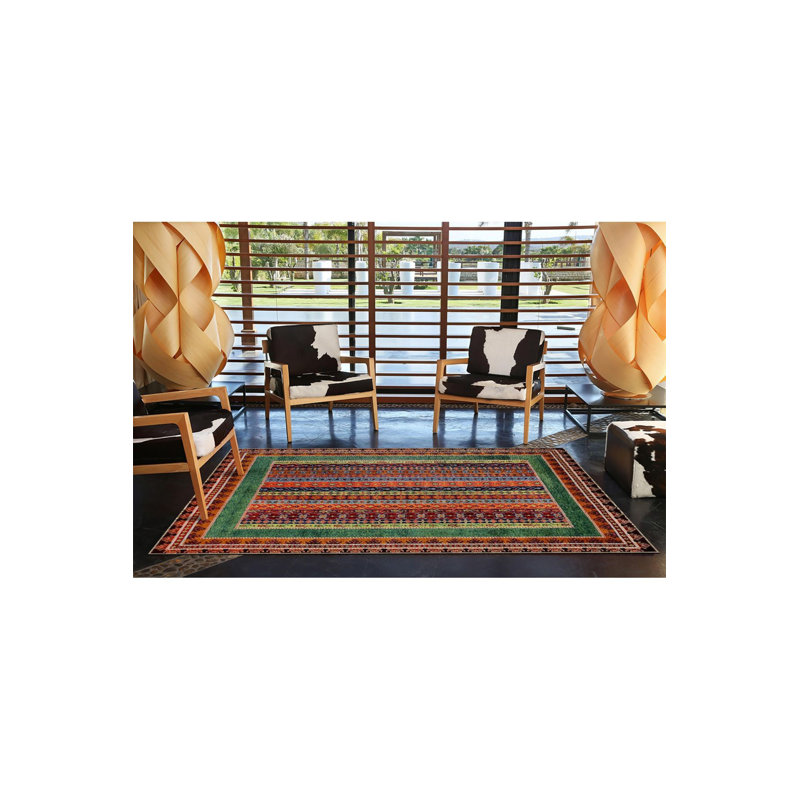 Tapis tissé à motif de croix tissé lavable à la machine, Tapis de couloir 2 pi 6 po x 9 pi 10 po inclus