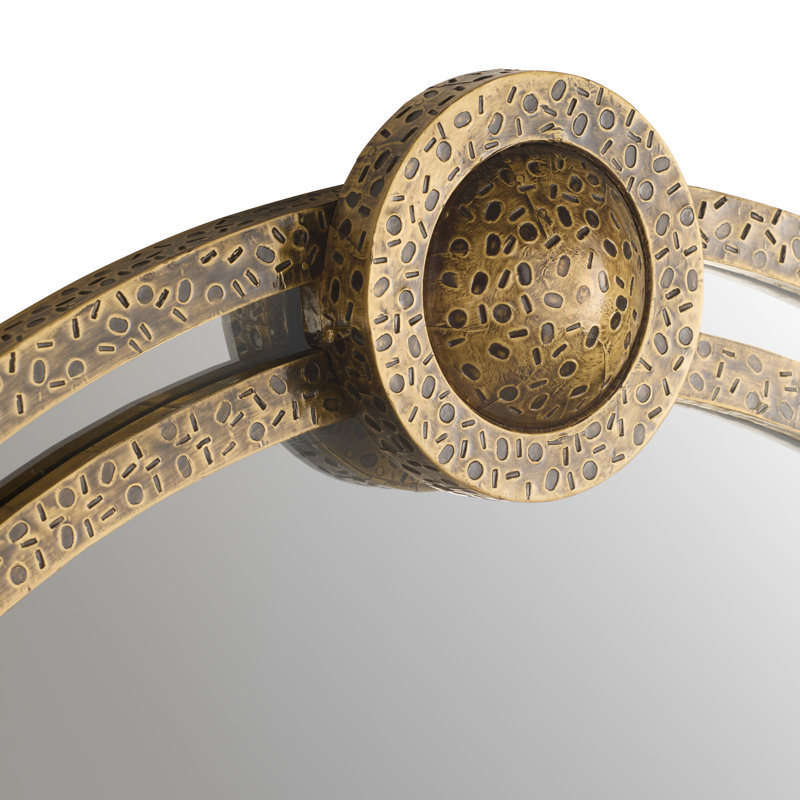 Lisbon Round Brass Mirror