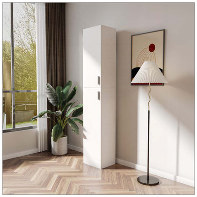 Armoire autoportante avec tablettes réglables