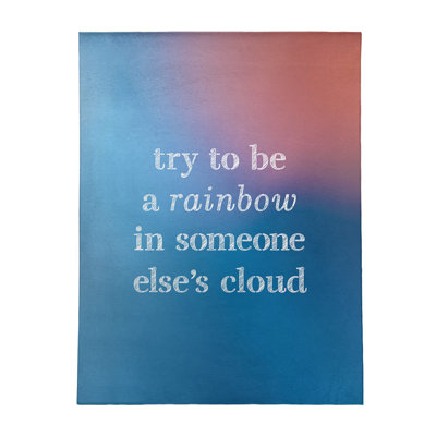 Quotes Chenille Indoor Rug