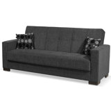 Annalice 88 in. Fabric Upholstered 3-Seater Twin 3-in-1 Sleeper Sofa Bed with Storage