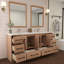 Meuble-lavabo double 71,1 po avec plateau en acrylique Victoria-98195074