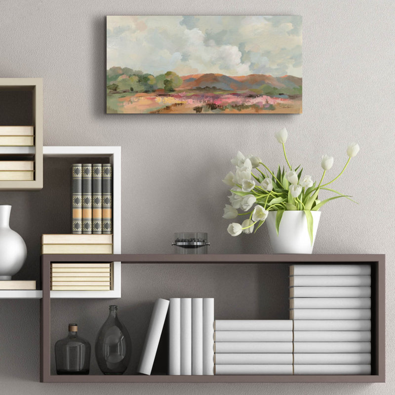  «French Countryside» par Silvia Vassileva, art mural en verre acrylique, 24 po x 12 po, H 12 po x l 24 po