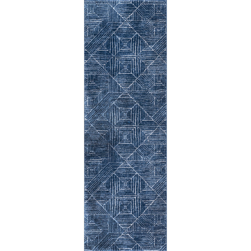 Bryes Geometric Area Rug, Runner 81 x 244cm