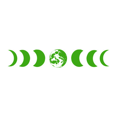 Décalcomanie murale phases de lune