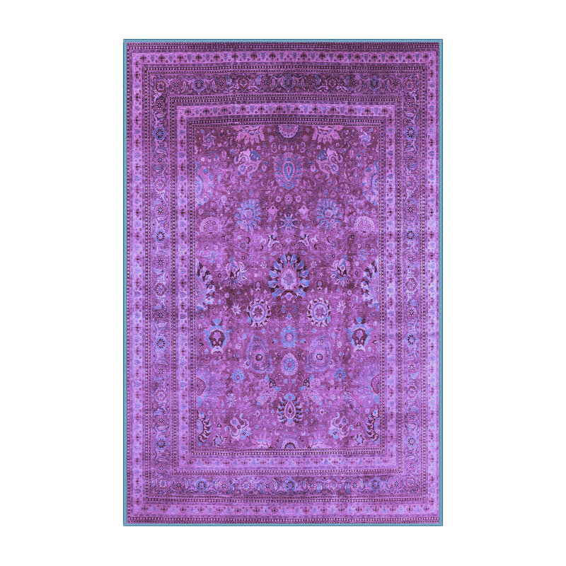 Tapis oriental oriental mauve / noir / mauve 3 pi x 5 pi