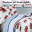 Ensemble de courtepointe en coton bleu / blanc / noir Ansel-21384612