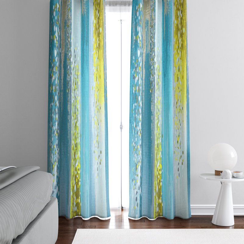 Semi Sheer Curtain Panel Pair, 56" W x 78" L