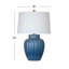 Lampe de table en céramique émaillée bleue 26 po Auburn
