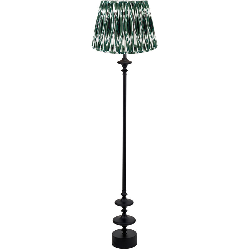 Benil 172cm Matte Traditional Floor Lamp, Green