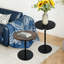 Ensemble de 2 petites tables d'appoint rondes, petites tables basses et tables de chevet pour petits espaces