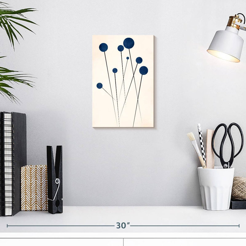 Fleurs bleues Avery dans le désert, H 12 po x l 8 po