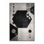 Tapis moelleux moelleux à motifs géométriques modernes et contemporains en gris - reliure noire-257578491