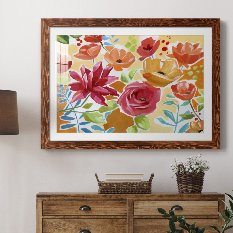 «Modern Garden VI» par J Paul, reproduction d'art sur papier encadrée, H 31,5 po x l 23,5 po x P 1,5 po, Brun