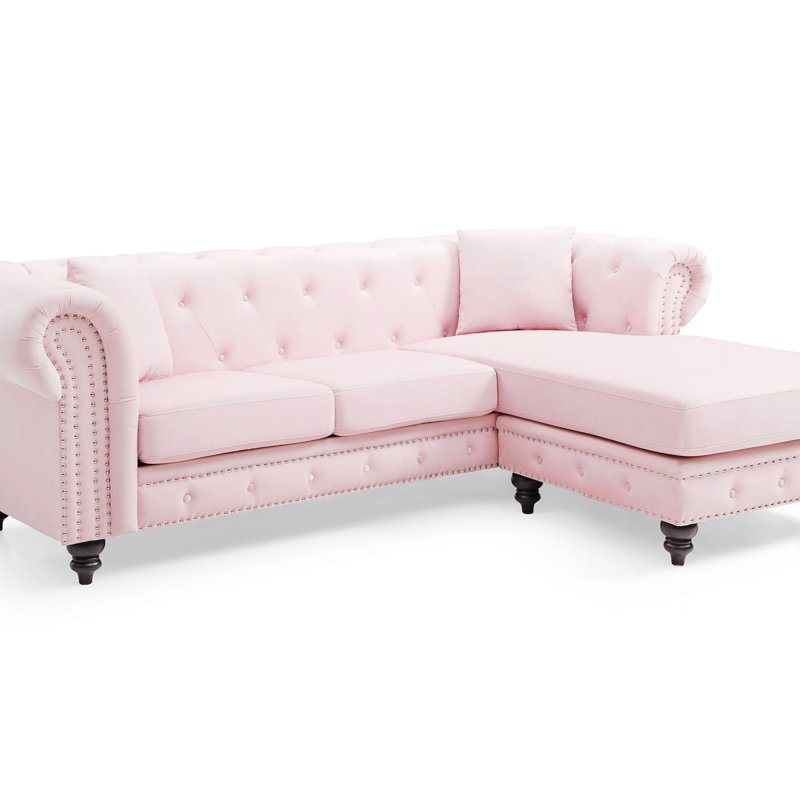 Velours 36,97 po, Velours rose