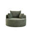Canapé-lit simple en velours côtelé et éponge, moelleux et confortable, avec oreiller intégré, sans assemblage, et fauteuil moderne en mousse. Coussin de 127 cm (50 pouces).-199078669-199078707
