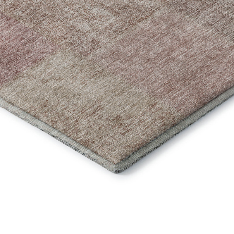 Premium Machine Washable Prisco Blush Rug, Rectangle 10' x 14'
