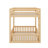 Full Over Full Wood Bunk Bed With Ladder-1367410316