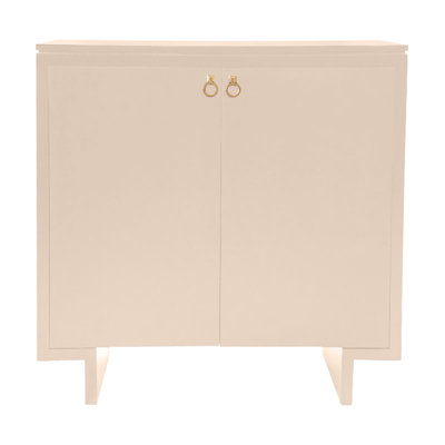 William Solid Wood 2 - Door Accent Cabinet