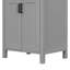 Meuble-lavabo moderne de 48 po comprenant un lavabo en céramique, une structure en bois massif et une tablette réglable en forme de U pour un lit double Essentials avec double lavabo, fonction silencieuse à fermeture en douceur, articles de toilette à tiroir rabattable-1239241882