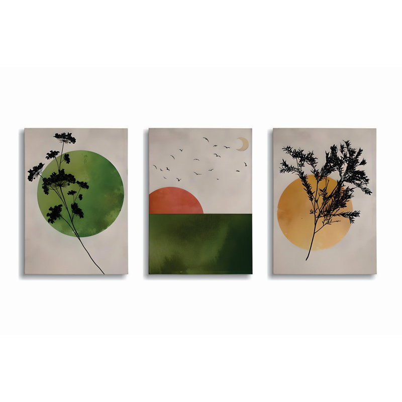Peinture décorative sur toile (3 pièces)