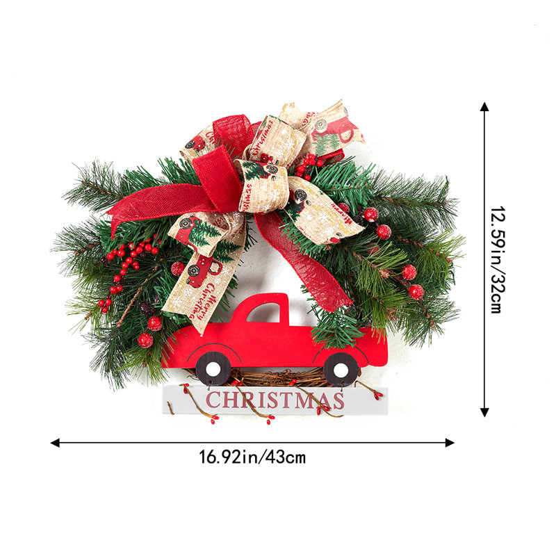 Elegant Christmas Wreath with Mixed Decorations
