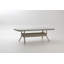 Divona 6 - Person Plastic Patio Dining Set Rectangular Table