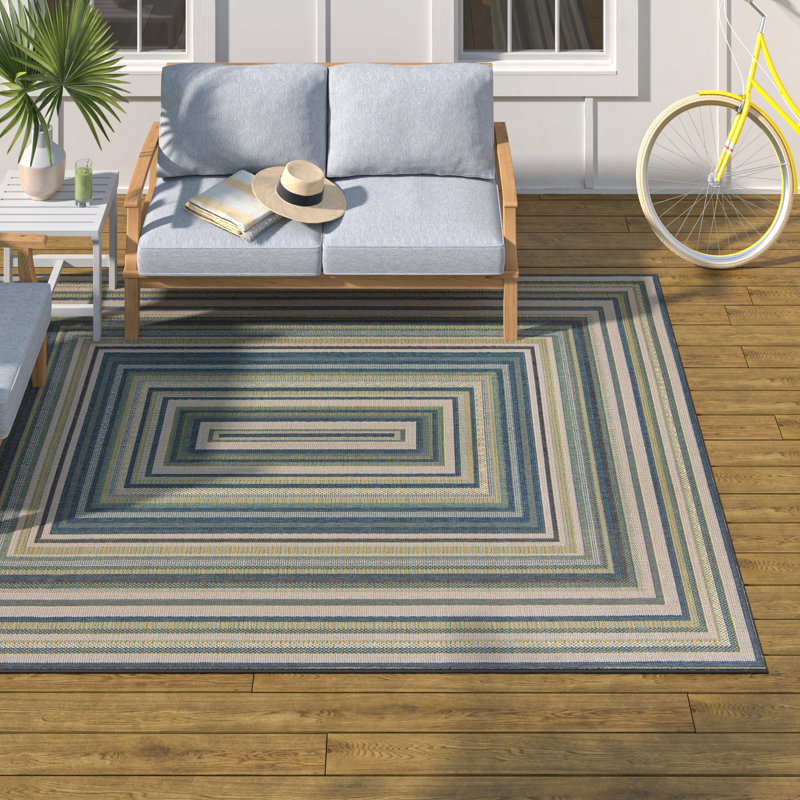 Beachcrest Home Tavion Geometric Indoor/Outdoor Rug & Reviews | Wayfair