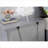 Transitional Gray Solid Wood 3-Drawer Bedroom Nightstand