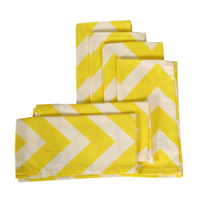 Serviette en coton 19" chevron Hanner