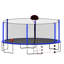 Trampoline 16 pi avec panier de basketball, pompe, échelle et but de soccer (enceinte intérieure)-112475076