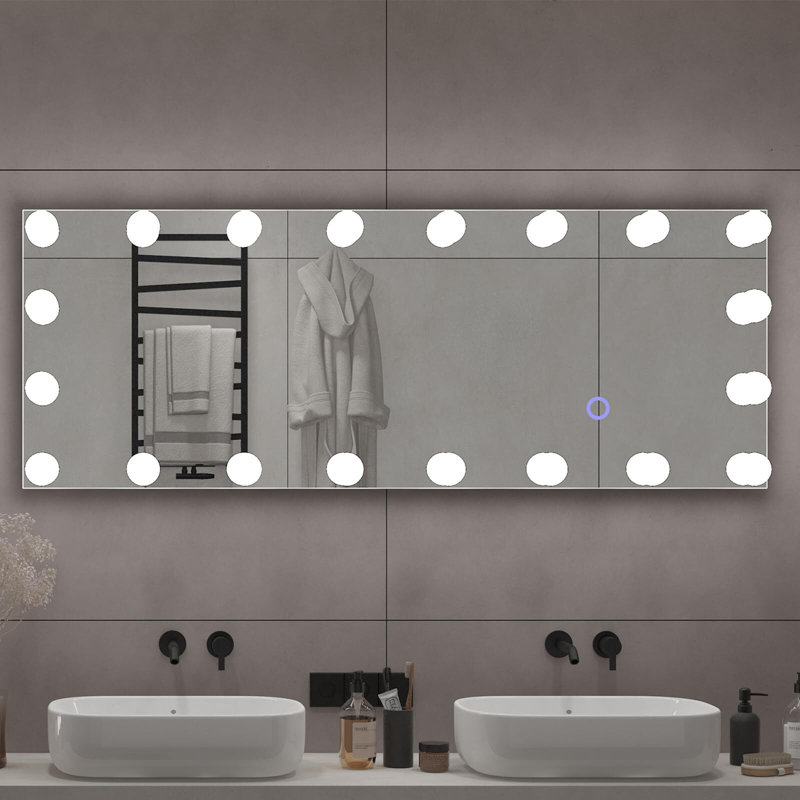 Metal Rectangle Mirror, 63" x 20"