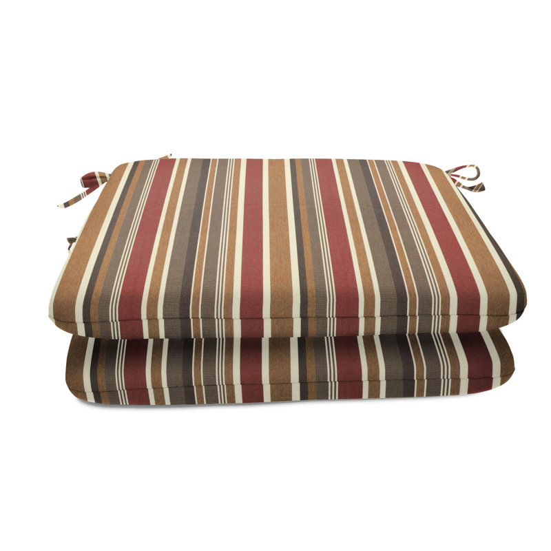Sunbrella Indoor/Outdoor Reversible Seat Cushion, 20" W x 18" D, Dolce Mango Sunbrella®