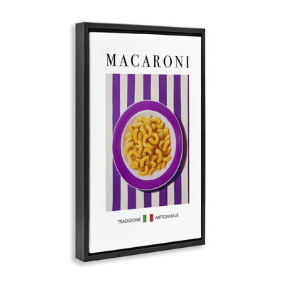 Cadre flottant traditionnel avec pâtes Macaroni, design par Andreas Magnusson
