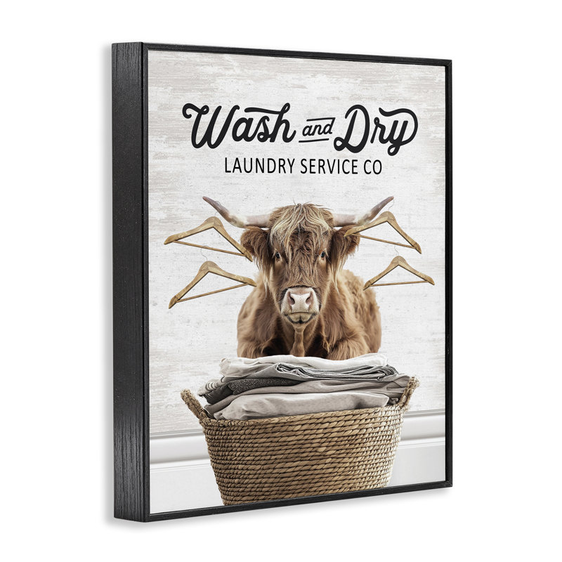 Giclée encadrée par Wash & Dry, H 20 po x l 16 po, Giclée encadrée noir minuit