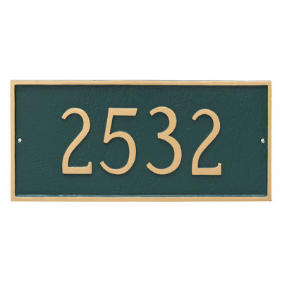 Classic 1-Line Wall Address Plaque