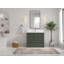 Meuble-lavabo sur pied simple 42 po avec plateau en quartz Alys-93427162