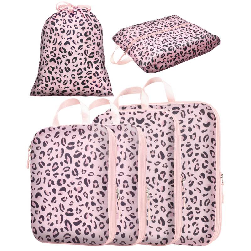 Canora Grey Fabric Storage Bag, Pink