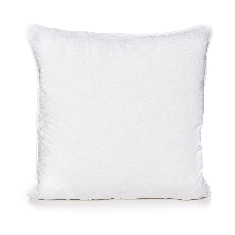 Coussin en chenille, Blanc