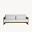 Biscayne 36.75'' Wide Straight Aluminum Patio Sofa with Cushions